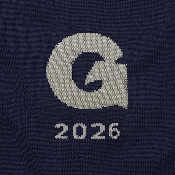 Georgetown Class Year Navy Blue and Grey Sweater Shot #2