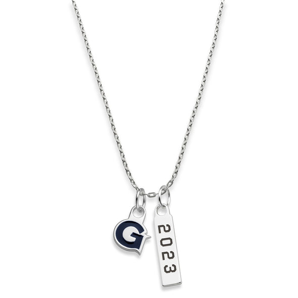 Georgetown Class Year Sterling Silver Necklace Shot #3