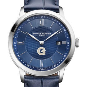 Georgetown Men's Baume et Mercier 40mm Classima Quartz Watch with Blue Dial & Dark Blue Leather Strap Shot #1