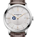 Georgetown Men's Baume et Mercier 40mm Classima Quartz Watch with Silver Dial & Dark Brown Leather Strap
