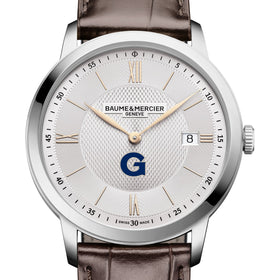 Georgetown Men's Baume et Mercier 40mm Classima Quartz Watch with Silver Dial & Dark Brown Leather Strap Shot #1
