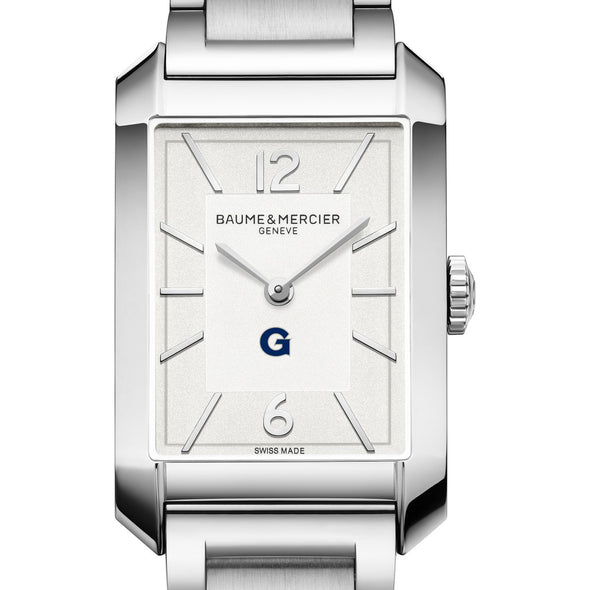 Georgetown Men's Baume et Mercier 43X27mm Hampton Watch with Silver Dial & Bracelet Shot #1