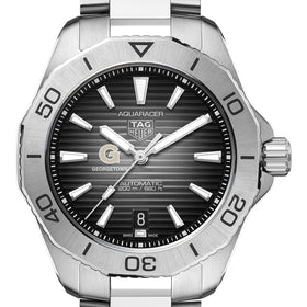 Georgetown Men's TAG Heuer Steel Automatic Aquaracer with Black Dial Shot #1