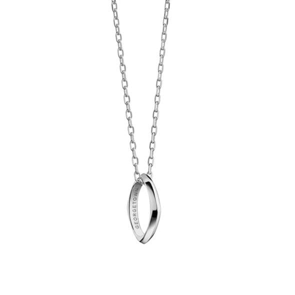 Georgetown Monica Rich Kosann Poesy Ring Necklace in Silver Shot #1