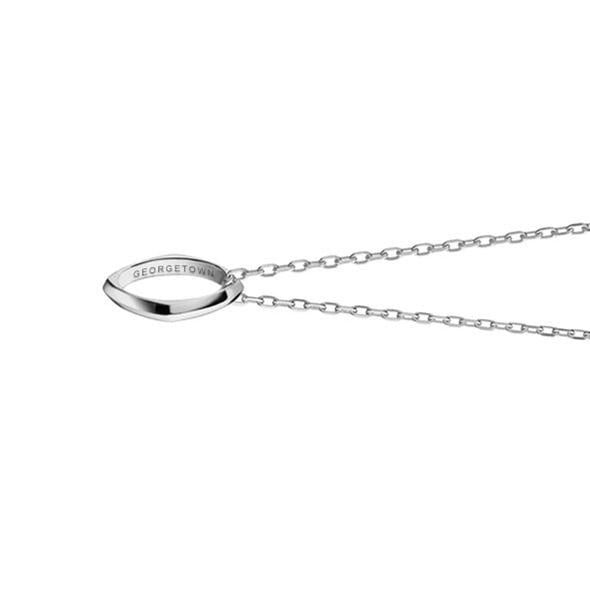 Georgetown Monica Rich Kosann Poesy Ring Necklace in Silver Shot #3