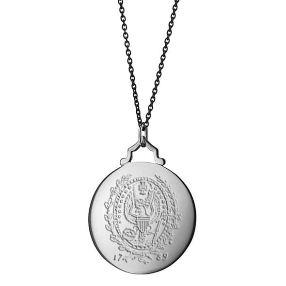 Georgetown Monica Rich Kosann Round Charm in Silver with Stone Shot #3