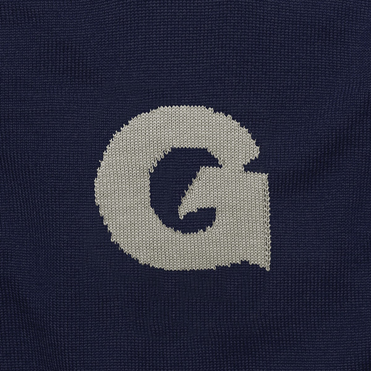 Georgetown Navy Blue and Grey Letter Sweater | M.LaHart & Co.
