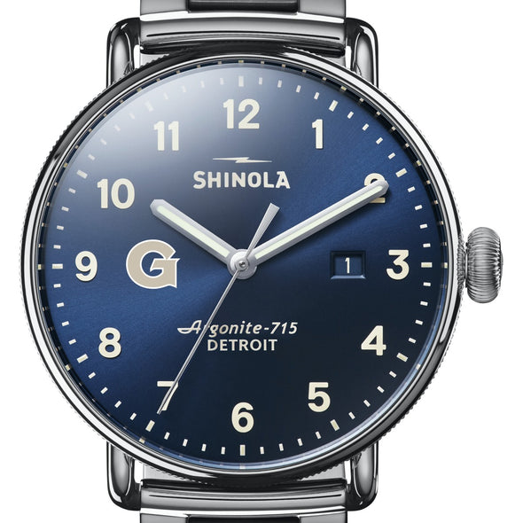 Georgetown Shinola Watch, The Canfield 43mm Blue Dial Shot #1