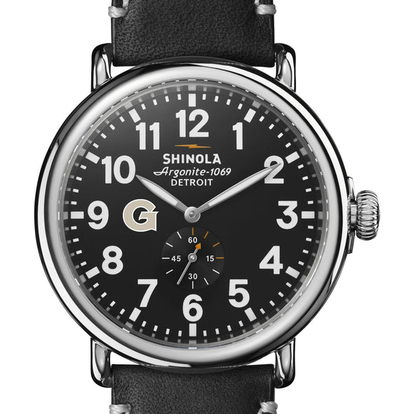 Georgetown Shinola Watch, The Runwell 47mm Black Dial Shot #1