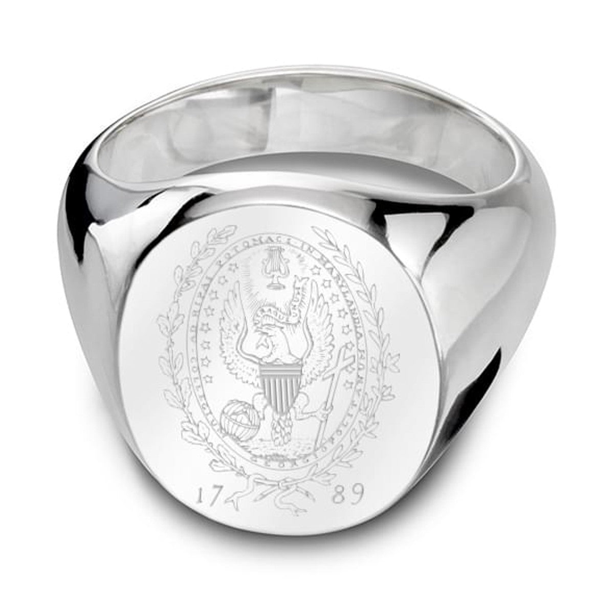 Georgetown Sterling Silver Oval Signet Ring | M.LaHart & Co.