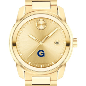 Georgetown University Men's Movado BOLD Gold with Date Window Shot #1
