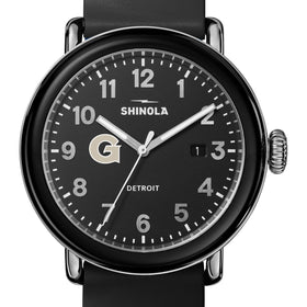 Georgetown University Shinola Watch, The Detrola 40 mm Black Dial at M.LaHart & Co. Shot #1