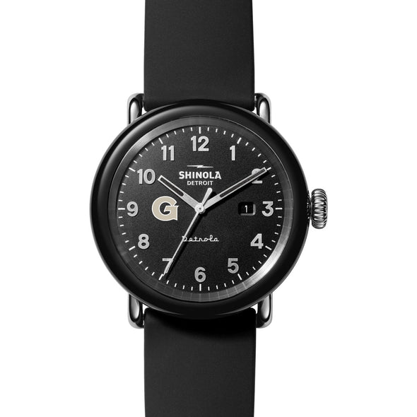 Georgetown University Shinola Watch, The Detrola 43mm Black Dial at M.LaHart &amp; Co. Shot #2