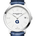 Georgetown Women's Baume et Mercier 36.5mm Classima Watch with White Dial & Blue Leather Strap