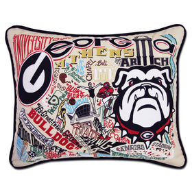 Georgia Bulldogs Embroidered Pillow Shot #1