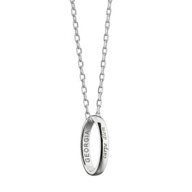 Georgia Monica Rich Kosann "Carpe Diem" Poesy Ring Necklace in Silver Shot #1