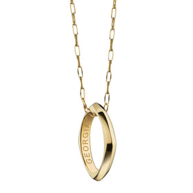 Georgia Monica Rich Kosann Poesy Ring Necklace in Gold Shot #1