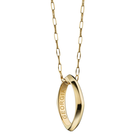 Georgia Monica Rich Kosann Poesy Ring Necklace in Gold Shot #1