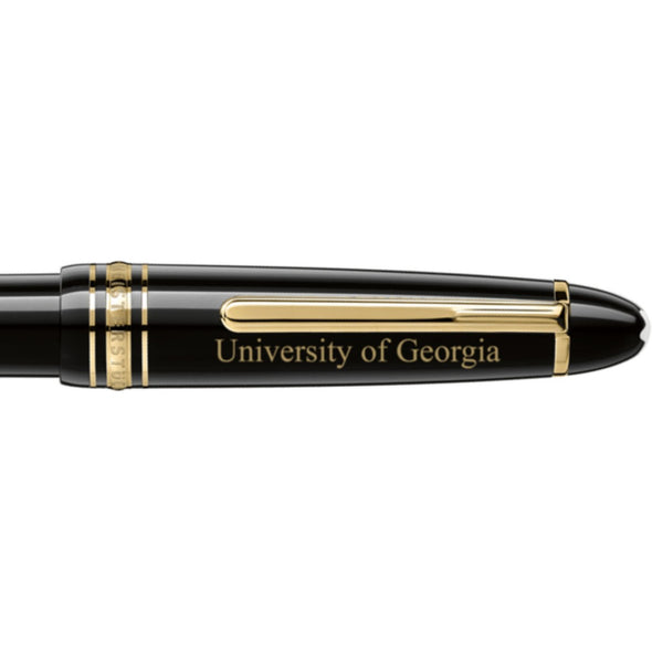 Georgia Montblanc Meisterstück Midsize Ballpoint Pen in Gold Shot #2