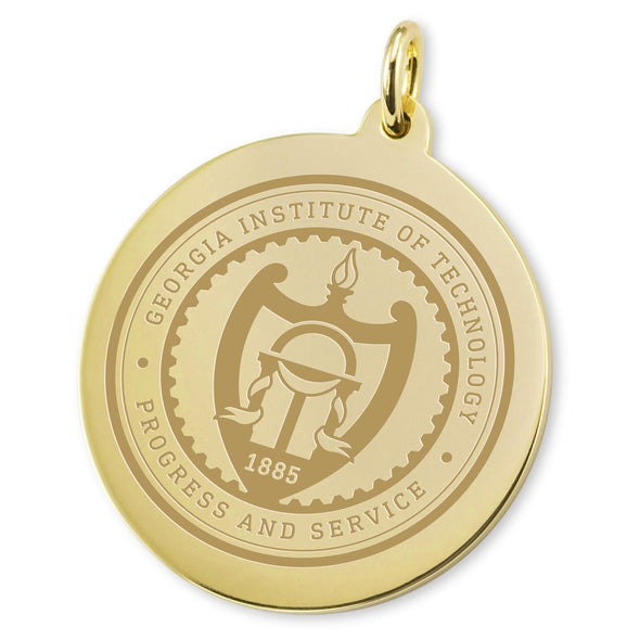 Ga Tech Gold Georgia Tech 14K Gold Charm - Graduation Gift Selection | M.LaHart & Co.