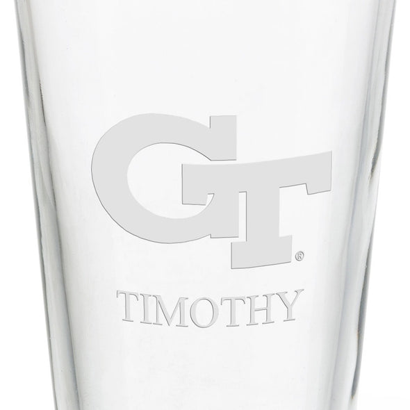 Georgia Tech 16 oz Pint Glass- Set of 4 Shot #3
