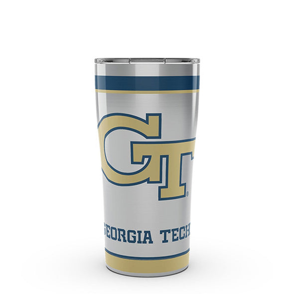 Georgia Tech 20 oz. Stainless Steel Tervis Tumblers with Hammer Lids - Set of 2 Shot #1
