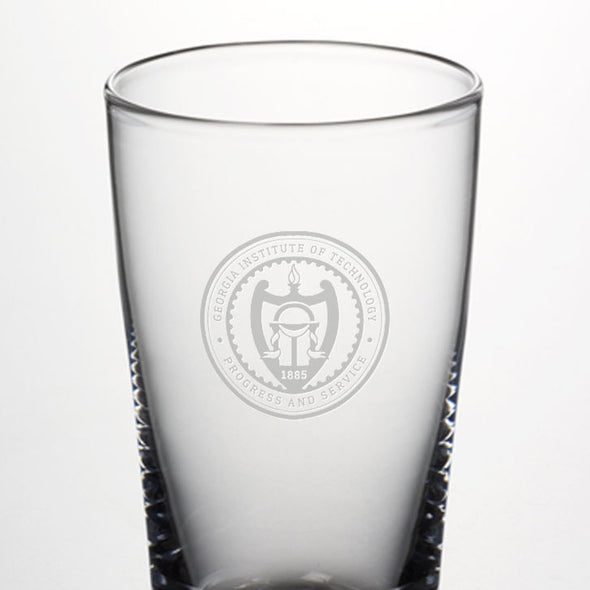 Georgia Tech Ascutney Pint Glasses by Simon Pearce Shot #2