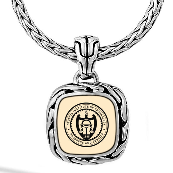 Georgia Tech Classic Chain Necklace by John Hardy with 18K Gold Shot #3