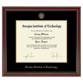 Georgia Tech Diploma Frame, the Fidelitas Shot #1