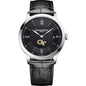 Georgia Tech Men's Baume et Mercier 40mm Classima Quartz Watch with Black Dial & Black Leather Strap Shot #2