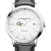 Georgia Tech Men's Baume et Mercier 42mm Classima Automatic Watch with White Dial & Black Leather Strap