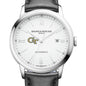 Georgia Tech Men's Baume et Mercier 42mm Classima Automatic Watch with White Dial & Black Leather Strap Shot #1