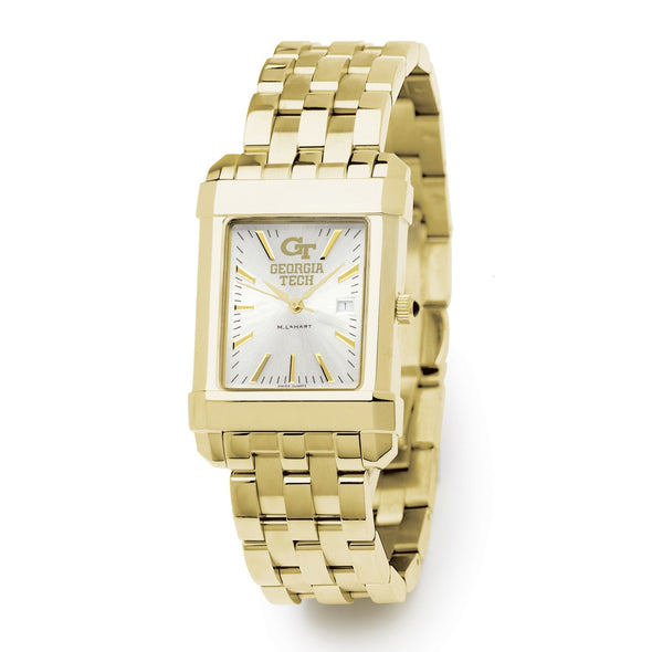 Georgia Tech Men's Gold Watch with 2-Tone Dial & Bracelet at M.LaHart & Co. Shot #2
