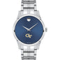 Georgia Tech Men's Movado Collection Stainless Steel Watch with Blue Dial Shot #2