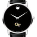 Georgia Tech Men's Movado Museum with Leather Strap