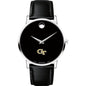 Georgia Tech Men's Movado Museum with Leather Strap Shot #2