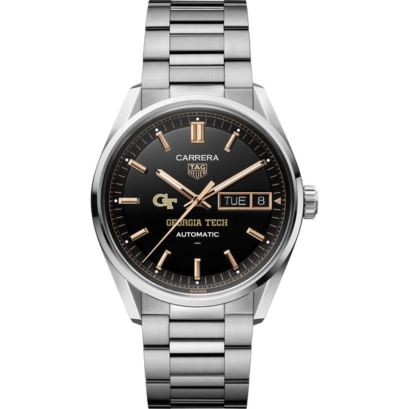 Georgia Tech Men's TAG Heuer Carrera Day-Date Automatic with Black Dial Shot #2