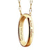 Georgia Tech Monica Rich Kosann "Carpe Diem" Poesy Ring Necklace in Gold