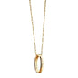 Georgia Tech Monica Rich Kosann "Carpe Diem" Poesy Ring Necklace in Gold Shot #2
