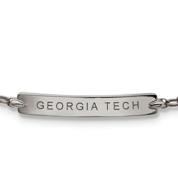 Georgia Tech Monica Rich Kosann Petite Poesy Bracelet in Silver Shot #2