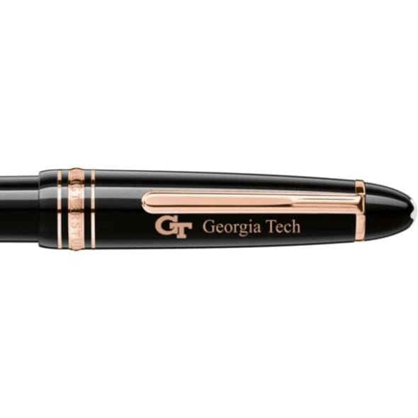 Georgia Tech Montblanc Meisterstück LeGrand Ballpoint Pen in Red Gold Shot #2
