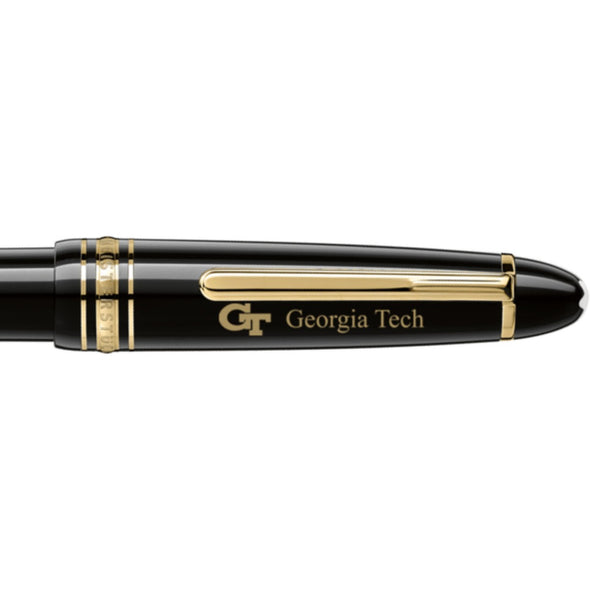 Georgia Tech Montblanc Meisterstück Midsize Ballpoint Pen in Gold Shot #2