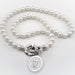 Georgia Tech Pearl Necklace with Sterling Silver Charm