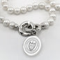 Georgia Tech Pearl Necklace with Sterling Silver Charm Shot #2