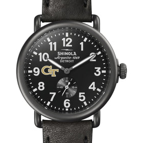 Georgia Tech Shinola Watch, The Runwell 41mm Black Dial Shot #1