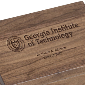 Georgia Tech Solid Walnut Desk Box Shot #1