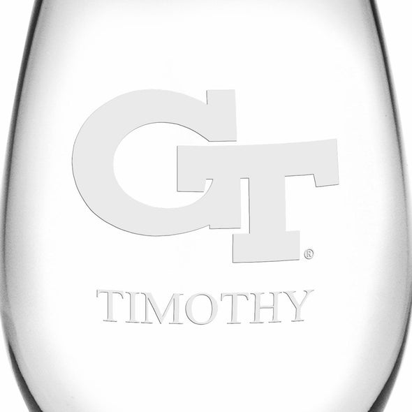 Georgia Tech Stemless Wine Glasses Made in the USA - Set of 4 Shot #3