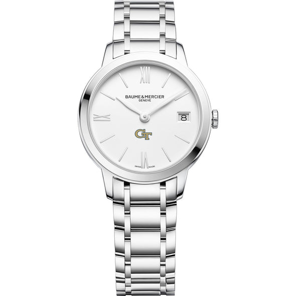 Georgia Tech Women's Baume et Mercier 31mm Classima Watch with White Dial & Bracelet Shot #2