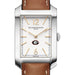 Georgia Women's Baume et Mercier 35X22mm Hampton Watch with Silver Dial & Tan Leather Strap