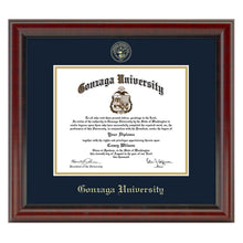 Gonzaga Diploma Frame, the Fidelitas Shot #1